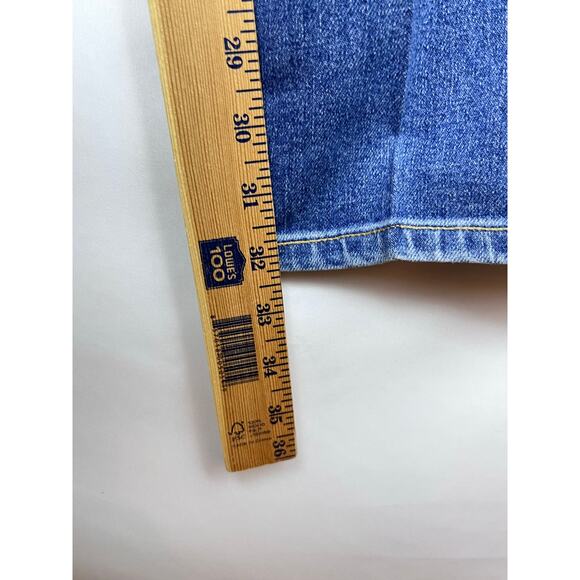 Flint and Tinder Mens 36 x 32 Blue Slim Fit Preppy Y2K Straight Leg Denim Jeans - Picture 7 of 8